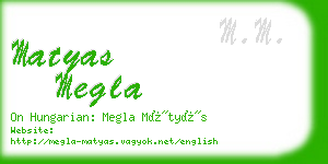 matyas megla business card